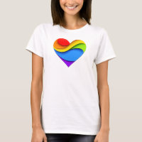 SlipperyJoe's regenboog gelaagde hartvorm rood ora