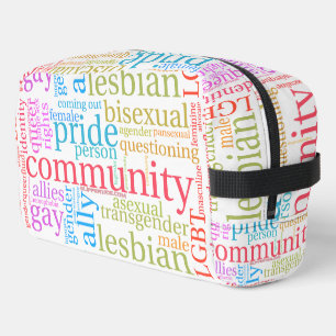 SlipperyJoe's regenboog LGBTQ+ gemeenschap woordwo Toilettasje