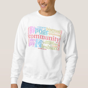 SlipperyJoe's regenboog LGBTQ+ gemeenschap woordwo Trui
