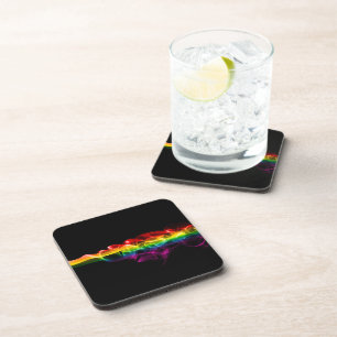 SlipperyJoe's Regenboog rook damp golvende regenbo Bier Onderzetter