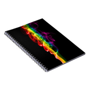 SlipperyJoe's Regenboog rook damp golvende regenbo Notitieboek