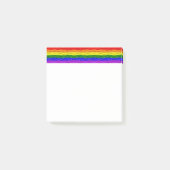 SlipperyJoe's regenboog trots kleuren glanzende vl Post-it® Notes (Voorkant)
