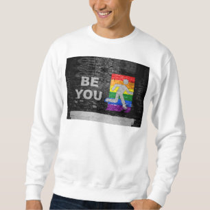 SlipperyJoe's regenboog trots kleurenpaneel stadss Trui