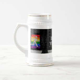 SlipperyJoe's regenboog trots kleurenpaneel stedel Bierpul