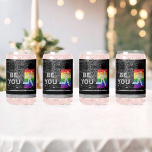 SlipperyJoe's regenboog trots kleurenpaneel stedel Blikvorm Glas