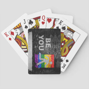 SlipperyJoe's regenboog trots kleurenpaneel stedel Pokerkaarten