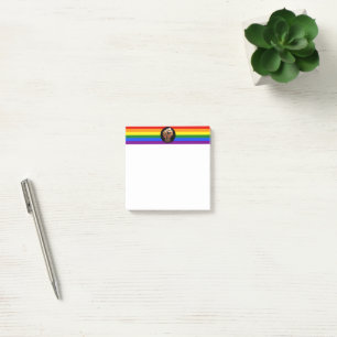 SlipperyJoe's regenboogkleuren gebalde vuist Post-it® Notes