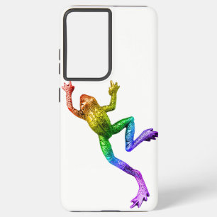 SlipperyJoe's regenboogkleurige kikker weergegeven Samsung Galaxy Hoesje