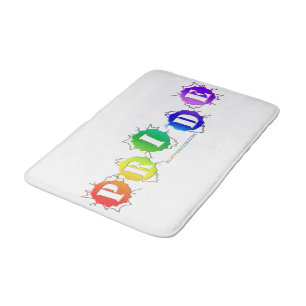 SlipperyJoe's regenboogkleurige pride-teken barst Badmat
