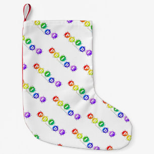 SlipperyJoe's regenboogkleurige pride-teken barst  Kleine Kerstsok