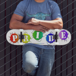 SlipperyJoe's regenboogkleurige pride-teken barst  Persoonlijk Skateboard