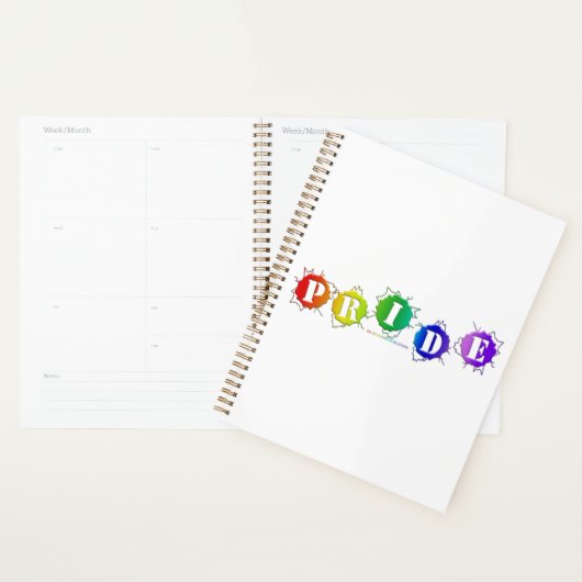 SlipperyJoe's regenboogkleurige pride-teken barst Planner (Display)