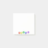 SlipperyJoe's regenboogkleurige pride-teken barst Post-it® Notes (Voorkant)