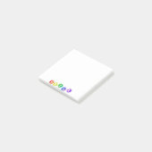 SlipperyJoe's regenboogkleurige pride-teken barst Post-it® Notes (Schuin)
