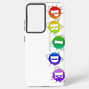 SlipperyJoe's regenboogkleurige pride-teken barst Samsung Galaxy Hoesje