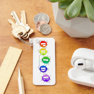 SlipperyJoe's regenboogkleurige pride-teken barst  Sleutelhanger