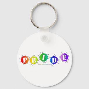SlipperyJoe's regenboogkleurige pride-teken barst Sleutelhanger