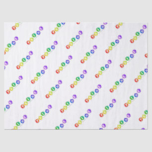SlipperyJoe's regenboogkleurige pride-teken barst  Tissuepapier