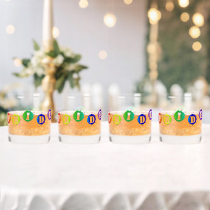 SlipperyJoe's regenboogkleurige pride-teken barst Whisky Glas