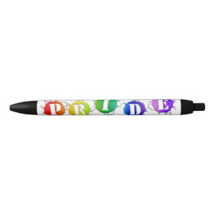 SlipperyJoe's regenboogkleurige pride-teken barst Zwarte Inkt Pen