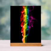 SlipperyJoe's rook viert levendige regenboogkleure Acryl Bord (Neutraal)