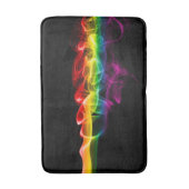 SlipperyJoe's rook viert levendige regenboogkleure Badmat (Voorkant Verticaal)