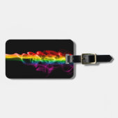 SlipperyJoe's rook viert levendige regenboogkleure Bagagelabel (Voorkant horizontaal)