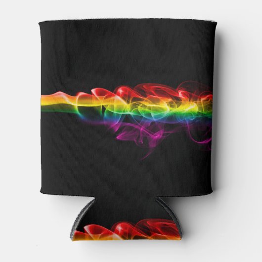 SlipperyJoe's rook viert levendige regenboogkleure Blikjeskoeler (Voorkant)