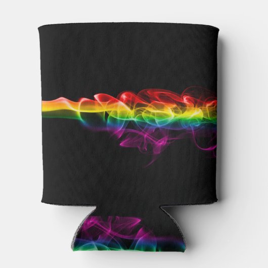 SlipperyJoe's rook viert levendige regenboogkleure Blikjeskoeler (Achterkant)