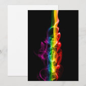 SlipperyJoe's rook viert levendige regenboogkleure Feestdagenkaart (Voorkant / Achterkant)