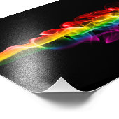 SlipperyJoe's rook viert levendige regenboogkleure Foto Afdruk (Hoek)