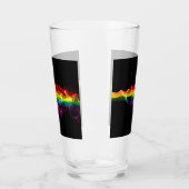 SlipperyJoe's rook viert levendige regenboogkleure Glas (Links)