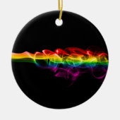 SlipperyJoe's rook viert levendige regenboogkleure Keramisch Ornament (Voorkant)