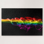 SlipperyJoe's rook viert levendige regenboogkleure Legpuzzel (Horizontaal)