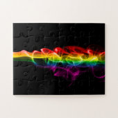 SlipperyJoe's rook viert levendige regenboogkleure Legpuzzel (Horizontaal)