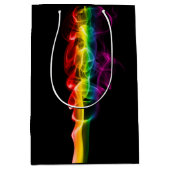 SlipperyJoe's rook viert levendige regenboogkleure Medium Cadeauzakje (Voorkant)