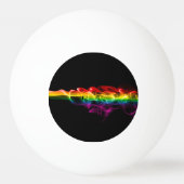 SlipperyJoe's rook viert levendige regenboogkleure Pingpongbal (Achterkant)