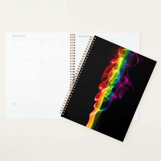 SlipperyJoe's rook viert levendige regenboogkleure Planner (Display)