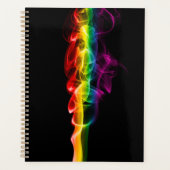 SlipperyJoe's rook viert levendige regenboogkleure Planner (Voorkant)