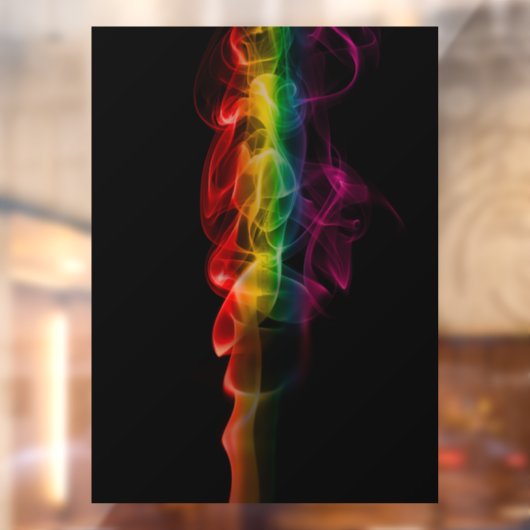 SlipperyJoe's rook viert levendige regenboogkleure Raamsticker (Vel 2)