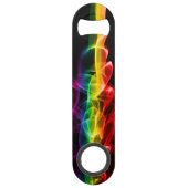 SlipperyJoe's rook viert levendige regenboogkleure Speed Flessenopener (Achterkant)