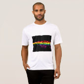 SlipperyJoe's rook viert levendige regenboogkleure T-shirt (Voorkant volledig)