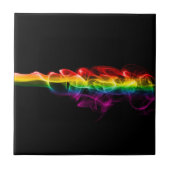 SlipperyJoe's rook viert levendige regenboogkleure Tegeltje (Voorkant)