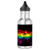 SlipperyJoe's rook viert levendige regenboogkleure Waterfles (Rechts)