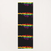 SlipperyJoe's rook viert levendige regenboogkleure Yogamat (Achterkant)