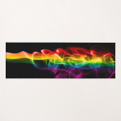 SlipperyJoe's rook viert levendige regenboogkleure Yogamat (Voorkant (horizontaal))
