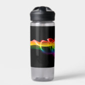 SlipperyJoe's rookdamp-rimpelregenboogkleuren Waterfles (Voorkant)