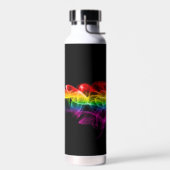 SlipperyJoe's rookdamp-rimpelregenboogkleuren Waterfles (Links)