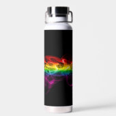 SlipperyJoe's rookdamp-rimpelregenboogkleuren Waterfles (Achterkant)