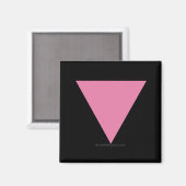 SlipperyJoe's Roze Driehoek Vlag gay geschenken LG Magneet (Voorkant / Achterkant)
